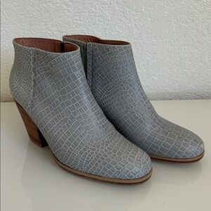 Rachel Comey Mars Bootie Grey Croc Size 6